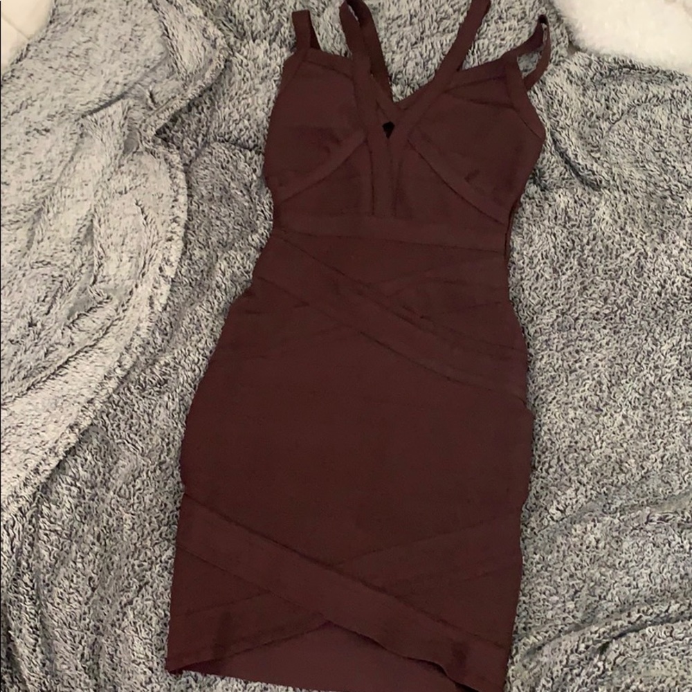 Charlotte Russe maroon dress